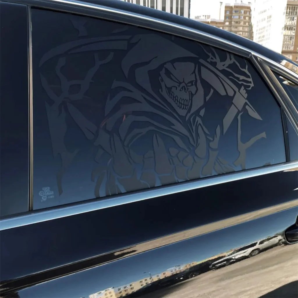 ⏰Historical Lowest Price: Save 59%- 2 Pieces Skull Cool Car Window Stickers