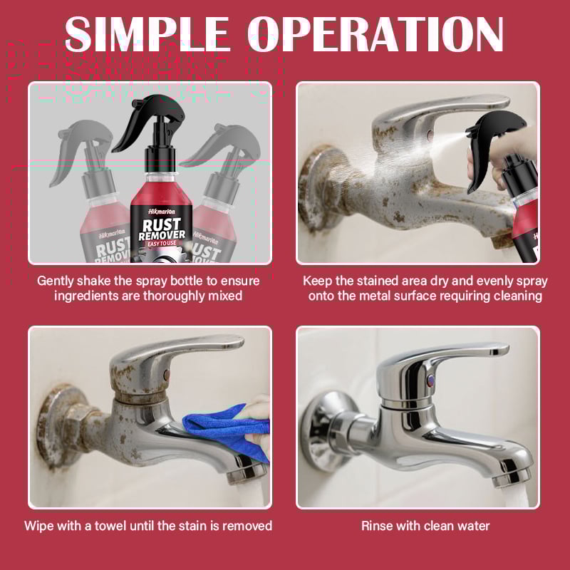 🔥2026 SALE - Nano Metal Rust Remover Polishing Spray For Tools, Cars, Bikes, Grills, Bolts, Firearms & More