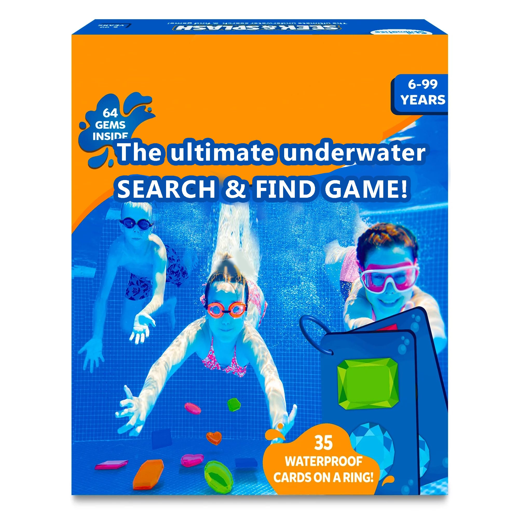 🌊Diving Gem Toys - Underwater Search and Find Game, Perfect for Swimming Pool & Summer Fun for Kids Ages 6 to 99