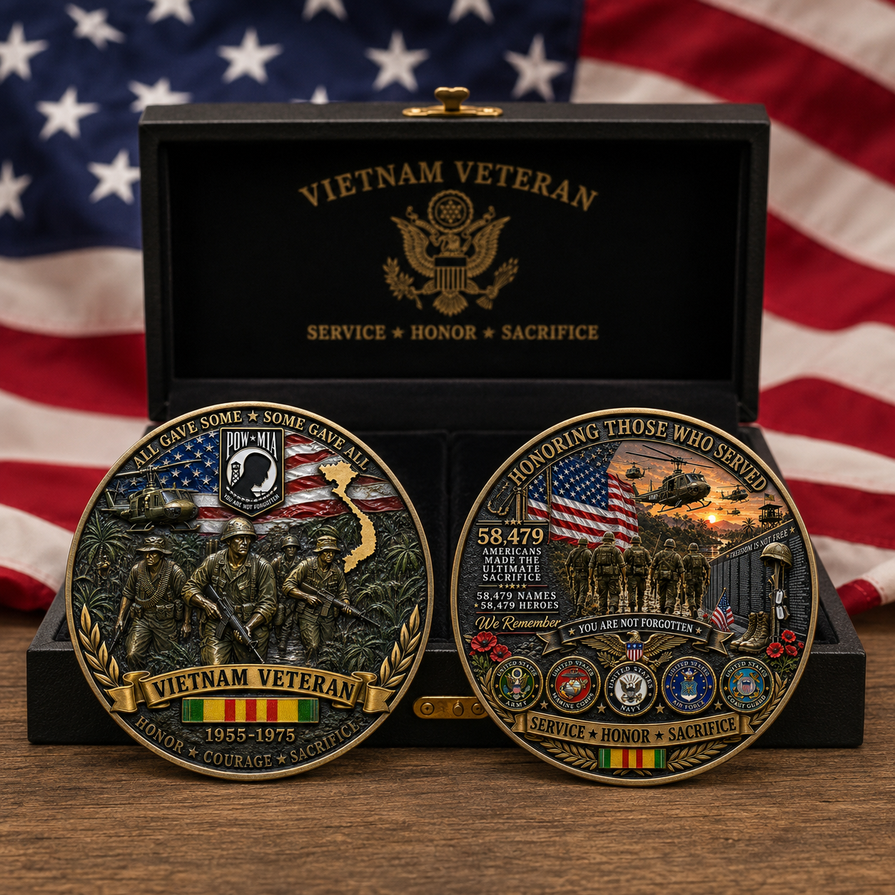 FLASH SALE: 70% OFF- 🎖️Vietnam Veteran Tribute Commemorative Coin -(1955–1975)