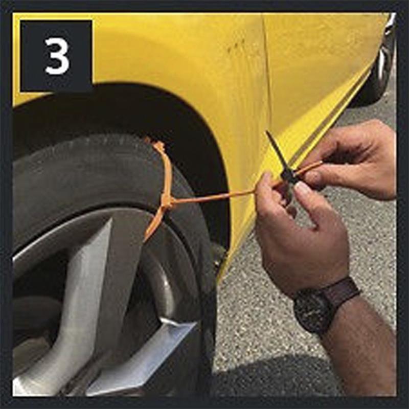 40条通用轮胎防滑链，适用于轿车、卡车、SUV，冬季紧急驾驶，增强牵引力