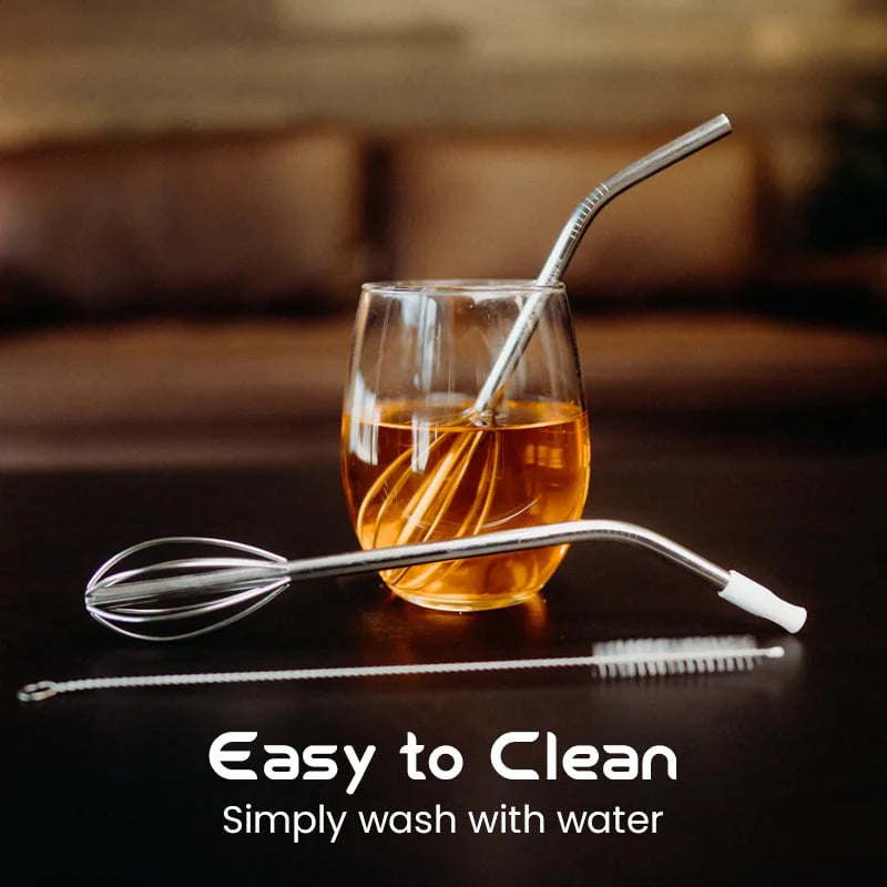 🔥Hot Sale 50% OFF - 🍹[2-in-1 Innovation] The Whisk Straw | Sip, Stir, and Savor Every Drop! ✨