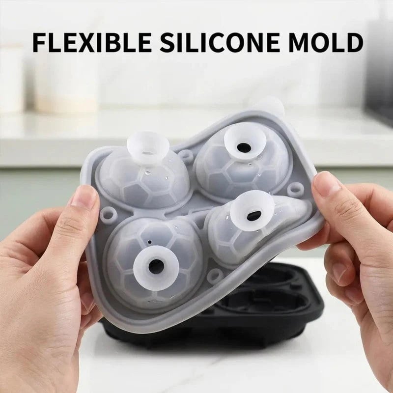 🎁Last Day 59% OFF-⚽Football Shape Silicone Ice Ball Mold🧊