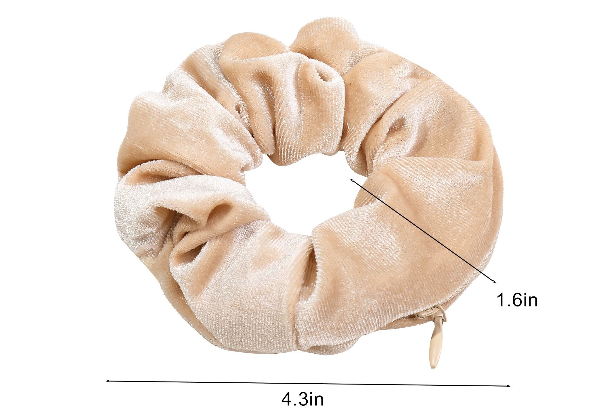 🔥Summer Hot Sale 55% OFF -Velvet Hair Ties with Zipper