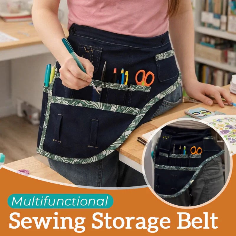 🎄Flash Sale 50% OFF 🔥All-in-One Sewing Organizer Belt —— Hands-Free Waist Tool Belt for Sewing, Crafts & DIY