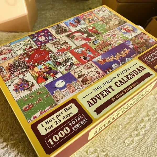 🎄Early Christmas Sale 70%🎁Christmas Advent Calendar Jigsaw Puzzle 1000pcs