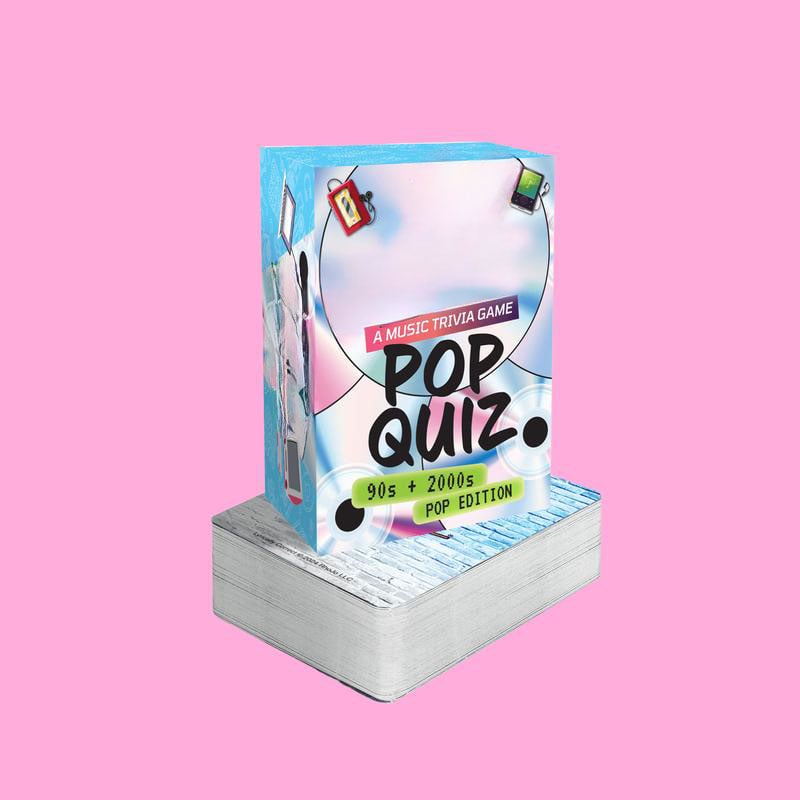 🔥Christmas Hot Sale 70% OFF - 🎄Lyrics Pop Quiz Pop Quiz 90s & 2000s Edition Music Trivia Game
