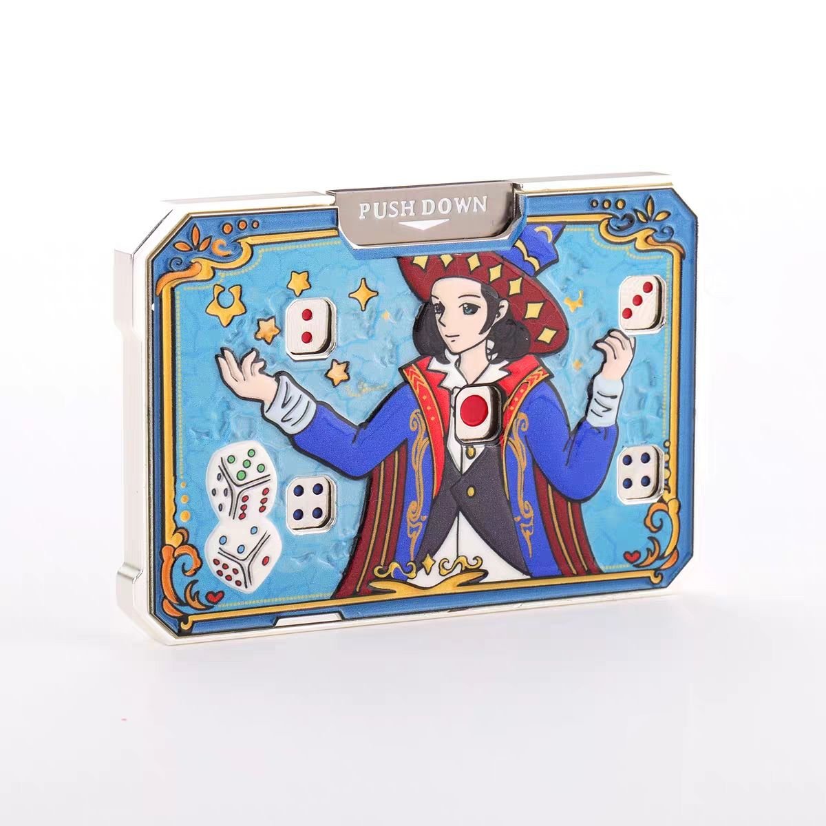 🔥Christmas Hot Sale 70% OFF🎅Card Dice Fidget Game – Premium Metal Stress-Relief Toy