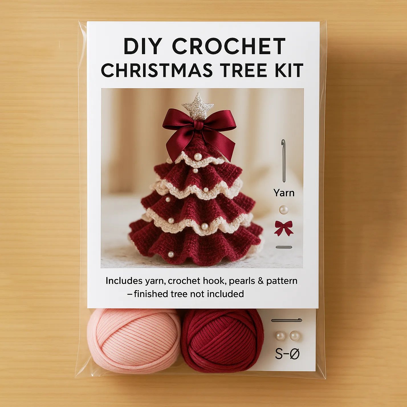 🎄 DIY Crochet Christmas Tree Kit – Create Your Own Holiday Magic