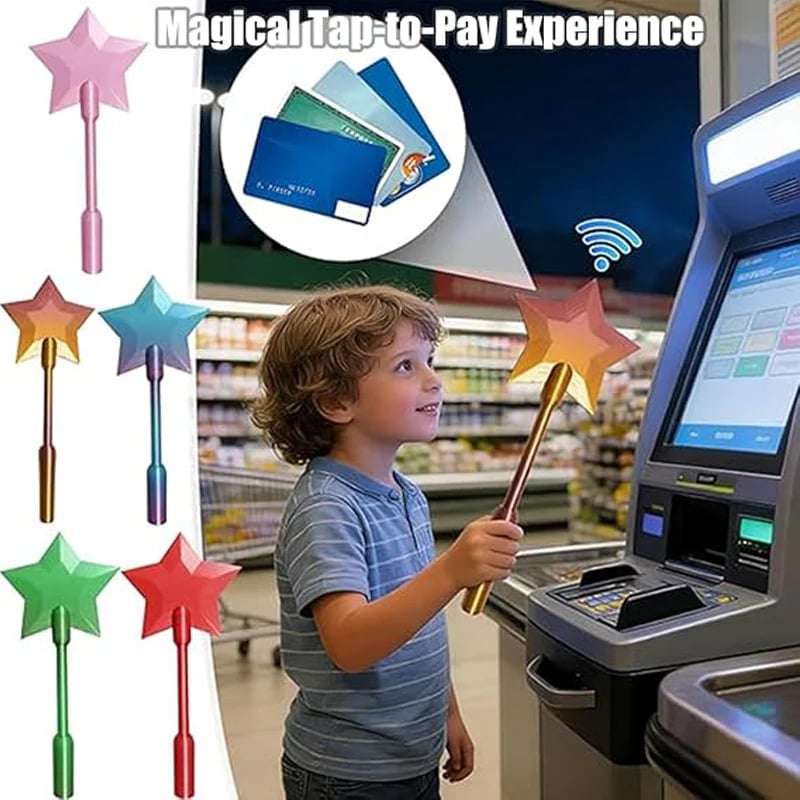 🔥 Hot Sale 49% OFF 🔥3D Printed Star-Topped Tap-to-Pay Wand