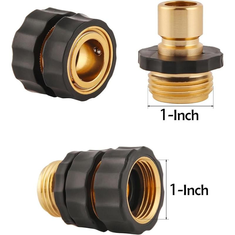🔥Last Day 70% OFF-Garden Hose Quick Connector, 3/4 Inch Male and Female Garden Hose Fitting Quick Connector