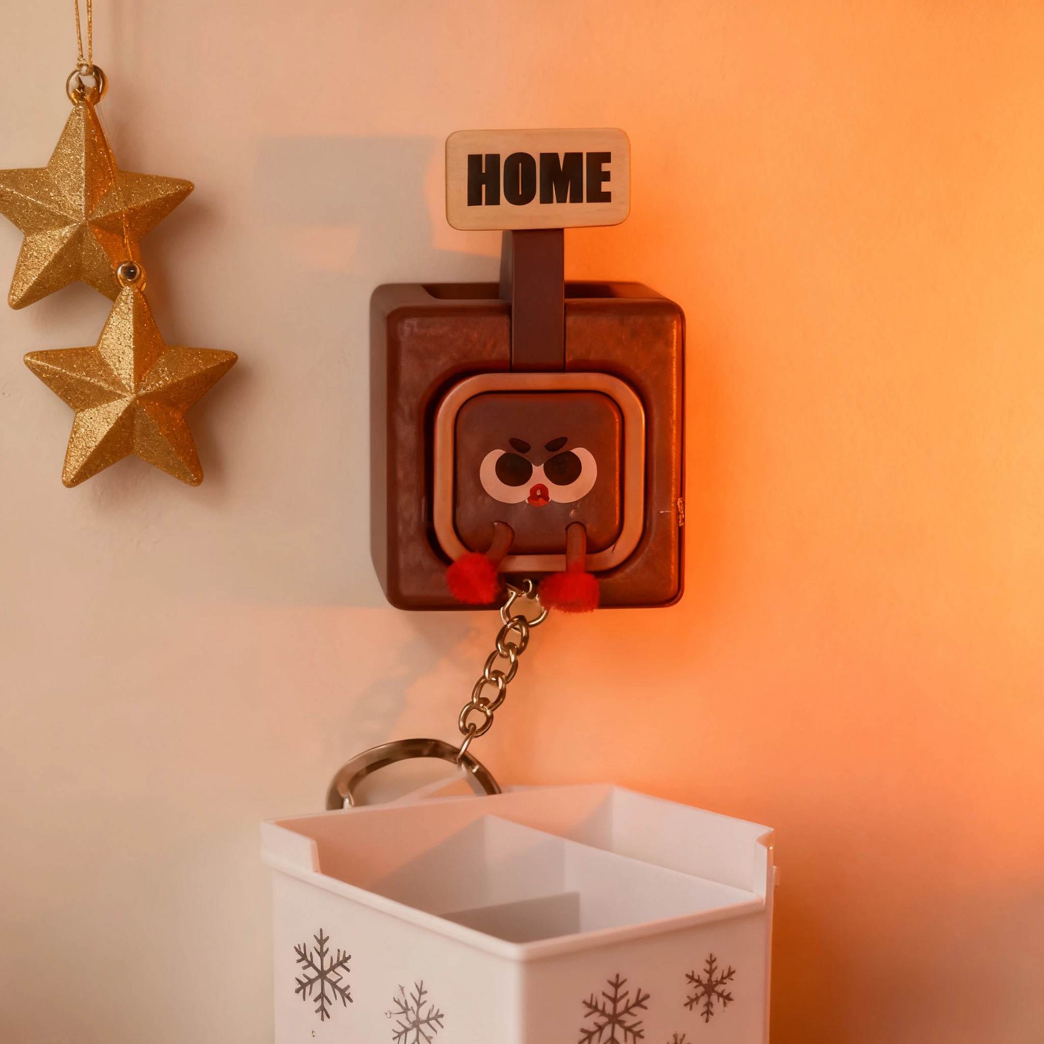 🎄Flash Sale 50% OFF 🔥 Cute Wooden Keychain Hooks – “HOME” Never Looked This Adorable! 🏡