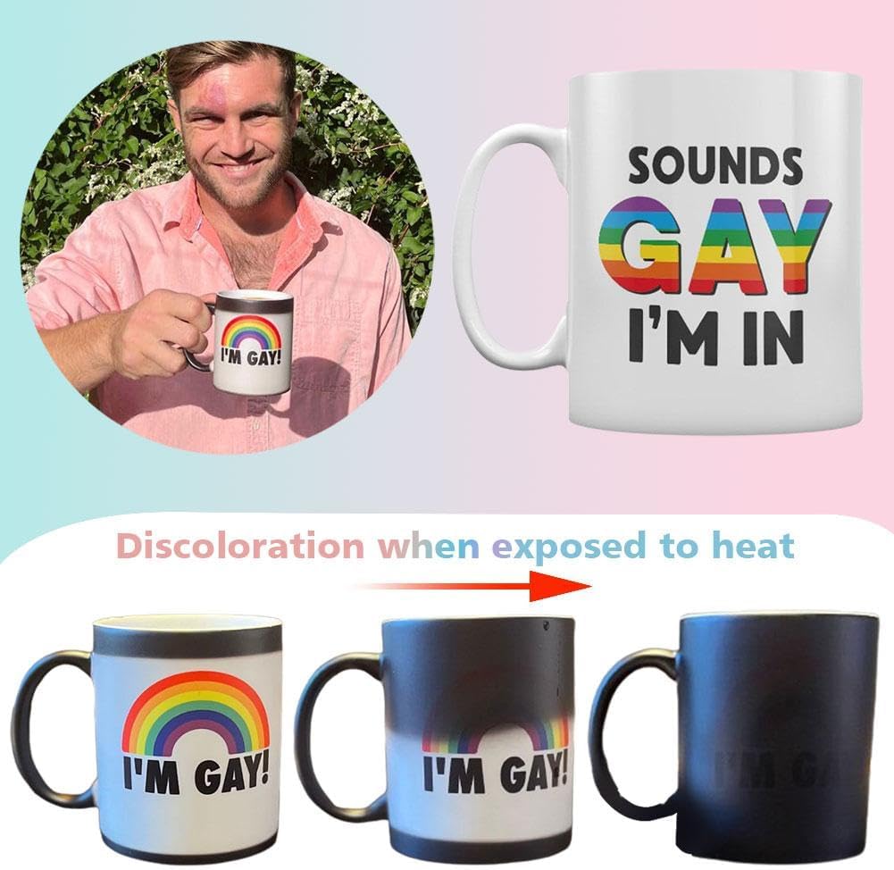 🔥LAST DAY 70% OFF🎄Heat-Reveal 'I'm Gay' Rainbow Mug-unique gift