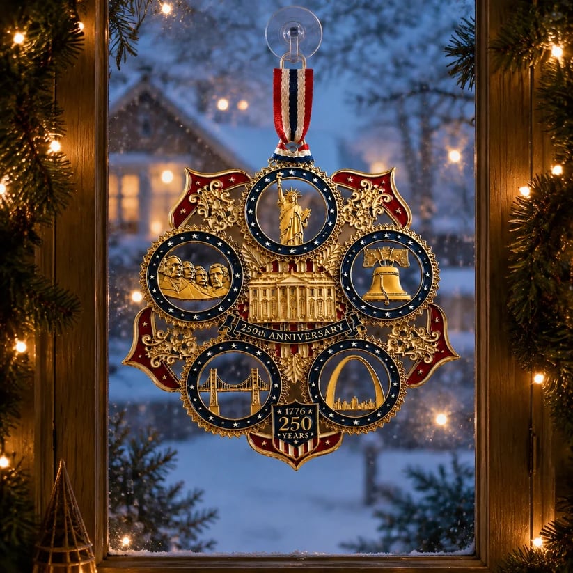 🔥Limited time 70% OFF -🎁✨ America 250th Anniversary Commemorative Christmas Ornament