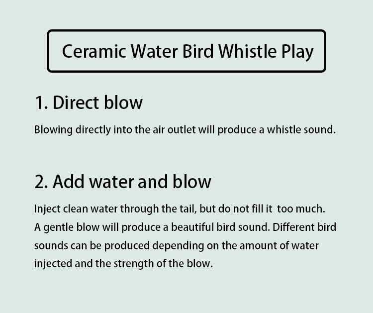 🎄Flash Sale 50% OFF 🔥🐦Handmade Ceramic Water Bird Whistles