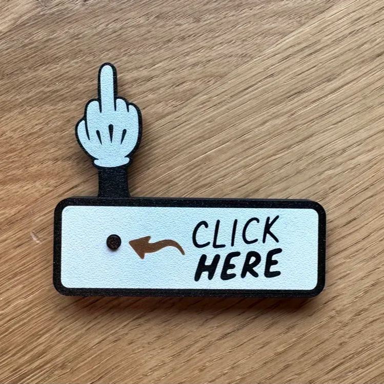 ✨Last Day 55% OFF -The "Click Here" Surprise Button - Hilarious Prank Toy