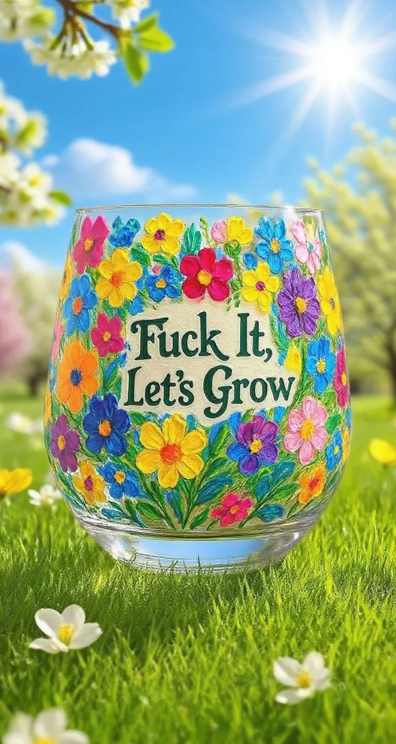 🔥Limited Edition🎁Hand-painted Swear Four Seasons Glass