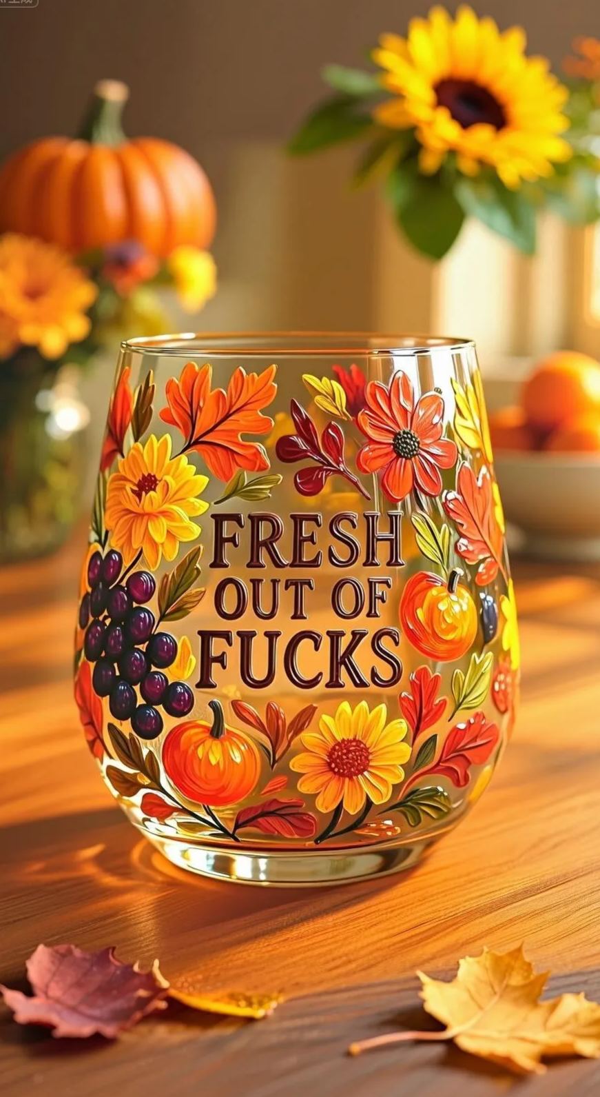 🔥Limited Edition🎁Hand-painted Swear Four Seasons Glass