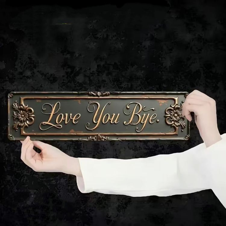 ⏰ Valentine’s Day Special🔥"Love You💕, Bey“ Metal Sign-Vintage Greenery Style Wall Plaque