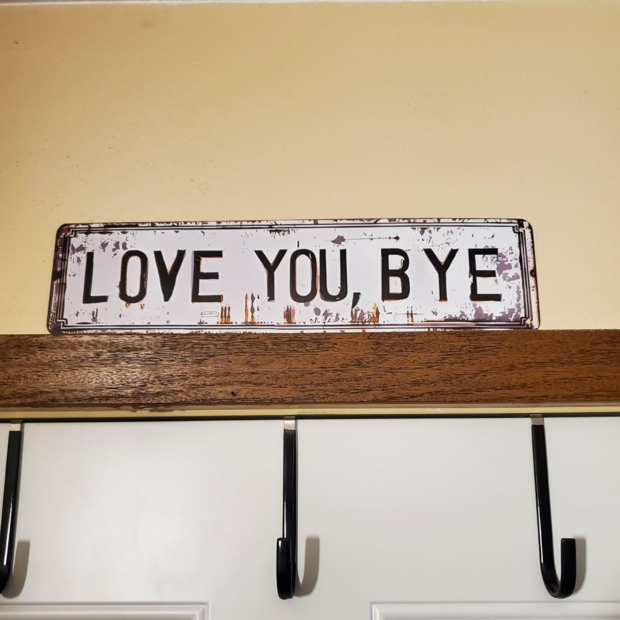 ⏰ Valentine’s Day Special🔥"Love You💕, Bey“ Metal Sign-Vintage Greenery Style Wall Plaque