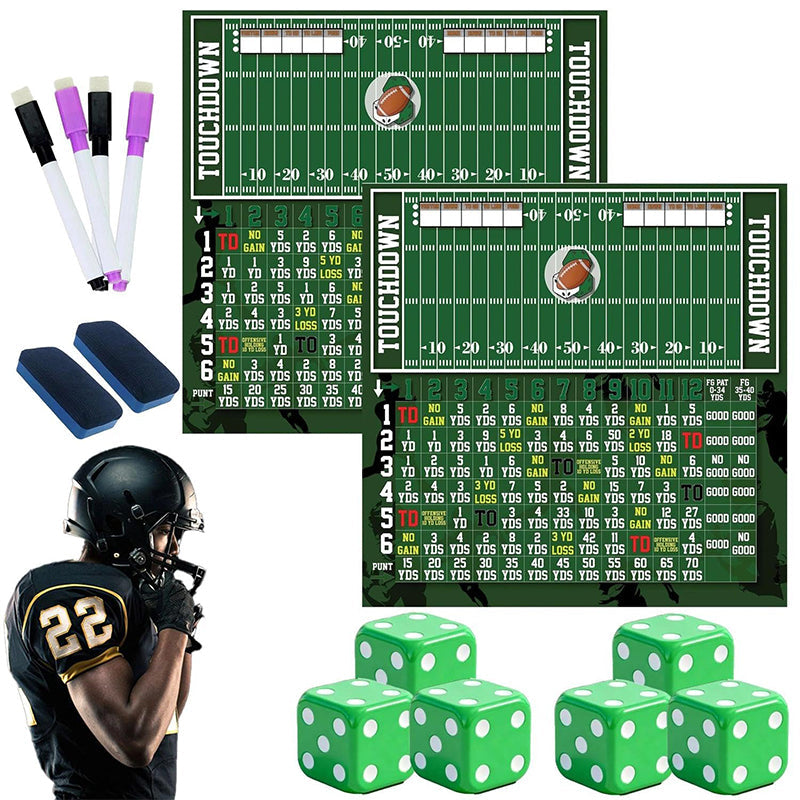 🎅🎄2025 Christmas Sale 50% OFF🎅Fun Wooden Football Dice Game Set
