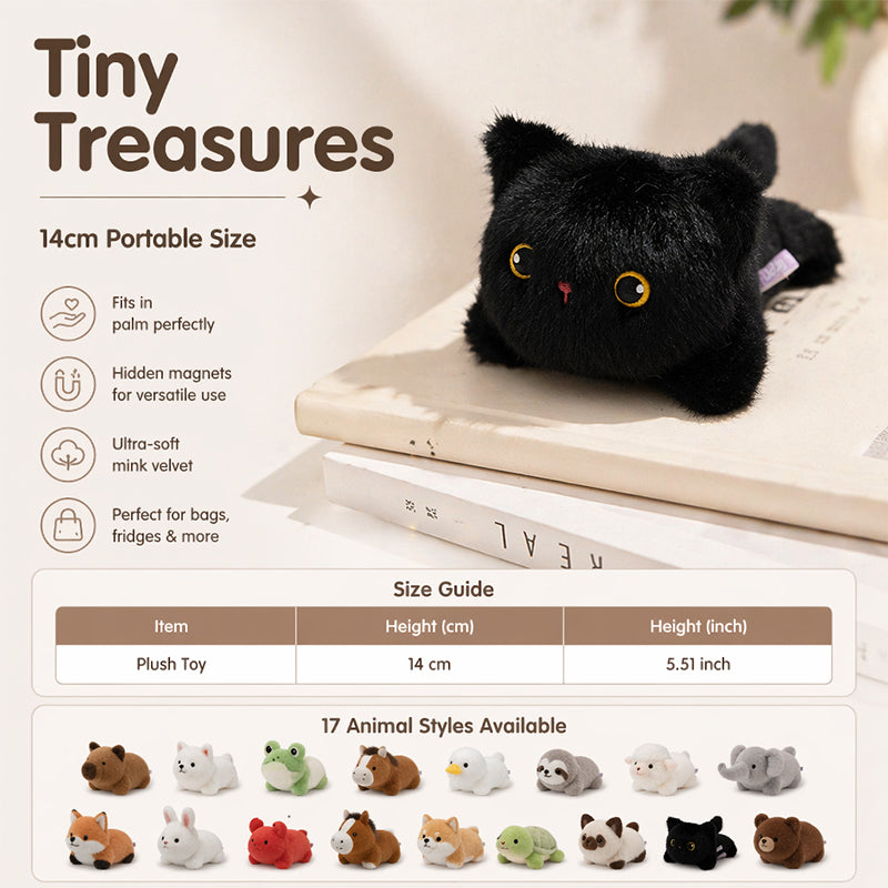 ⏳Limited-time 70% off⏰Lovely Plushie Fridge Magnet Doll🐈⬛🐘🐇