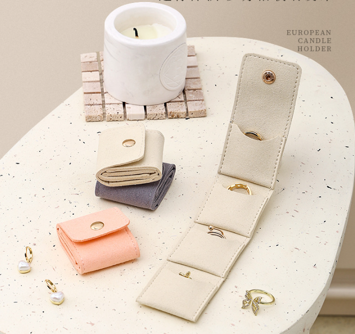 Portable jewelry storage velvet bag
