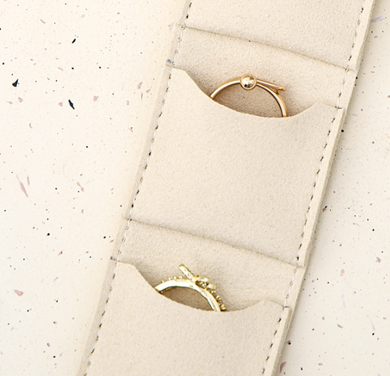 Portable jewelry storage velvet bag