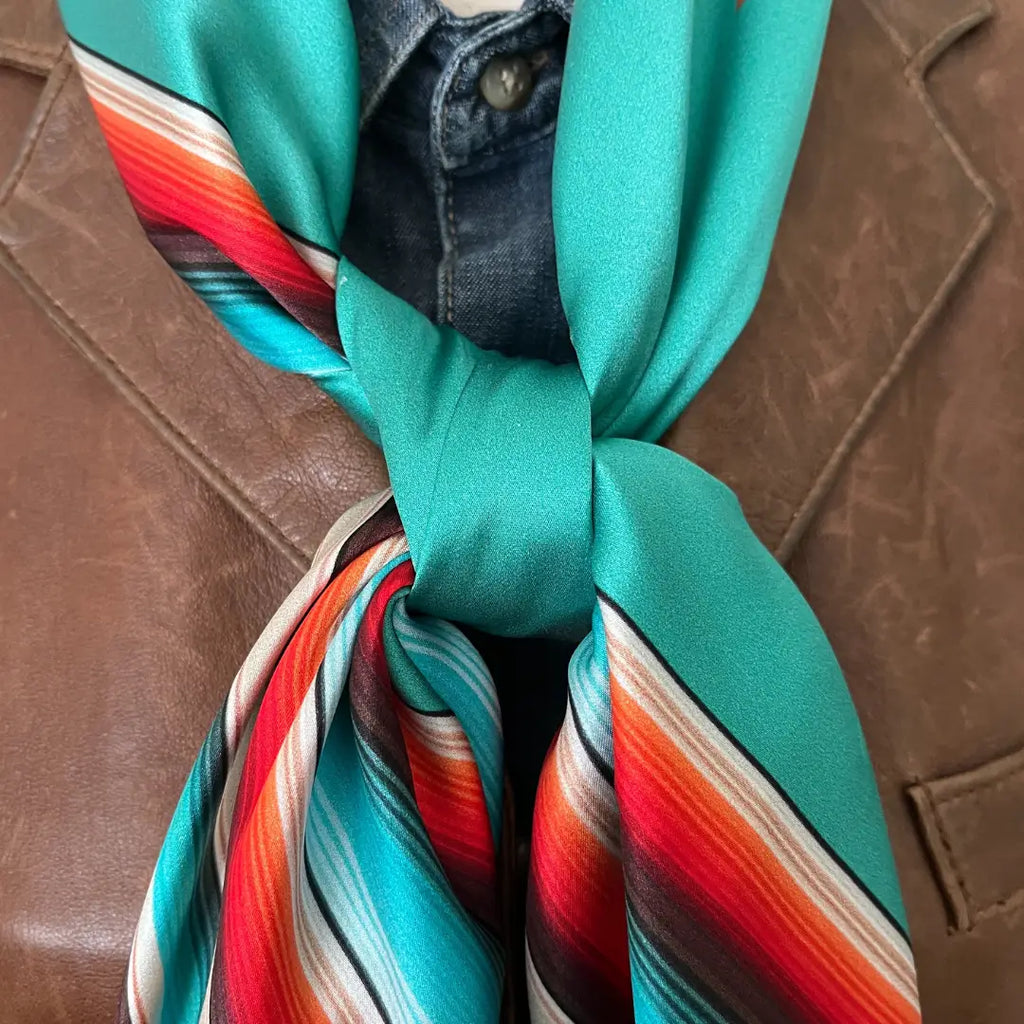 silk scarf - western wild rag