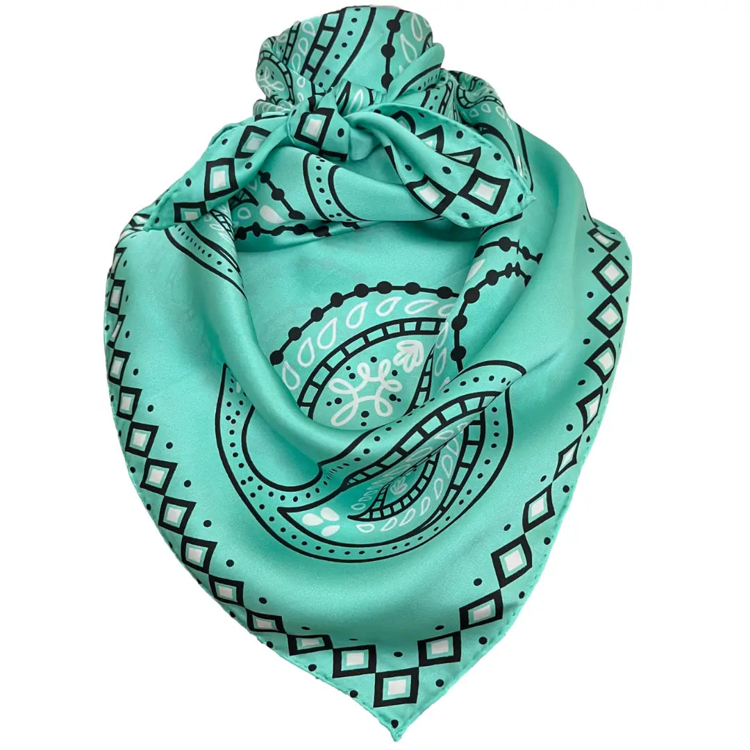 Turquoise Bandana Scarf