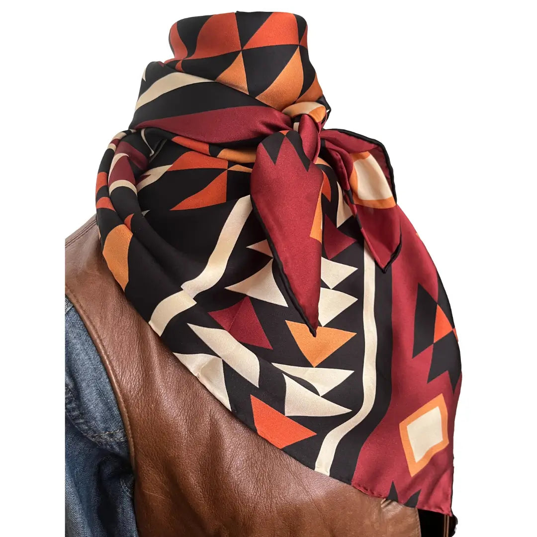 Western silk scarf