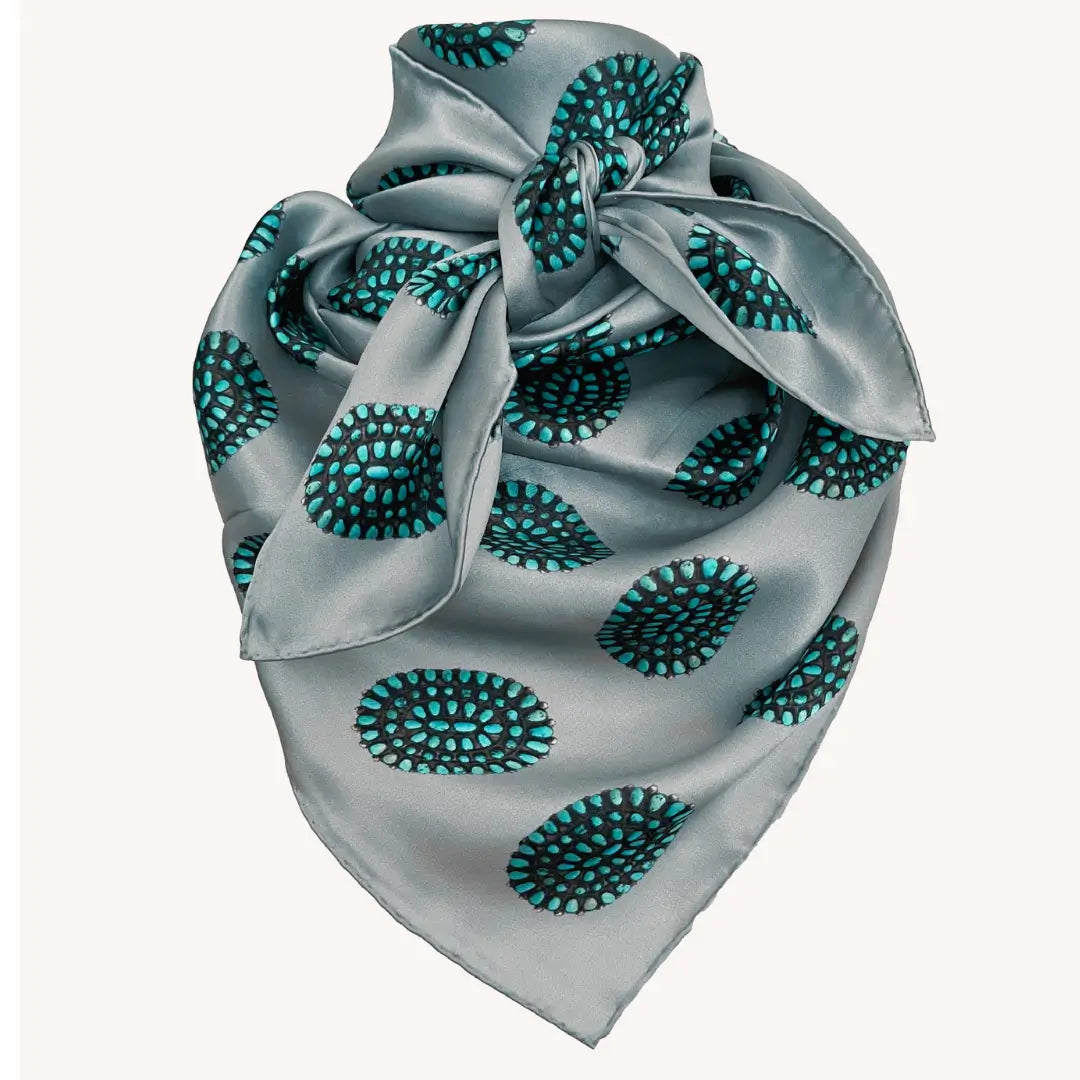 Gray Silk Scarf