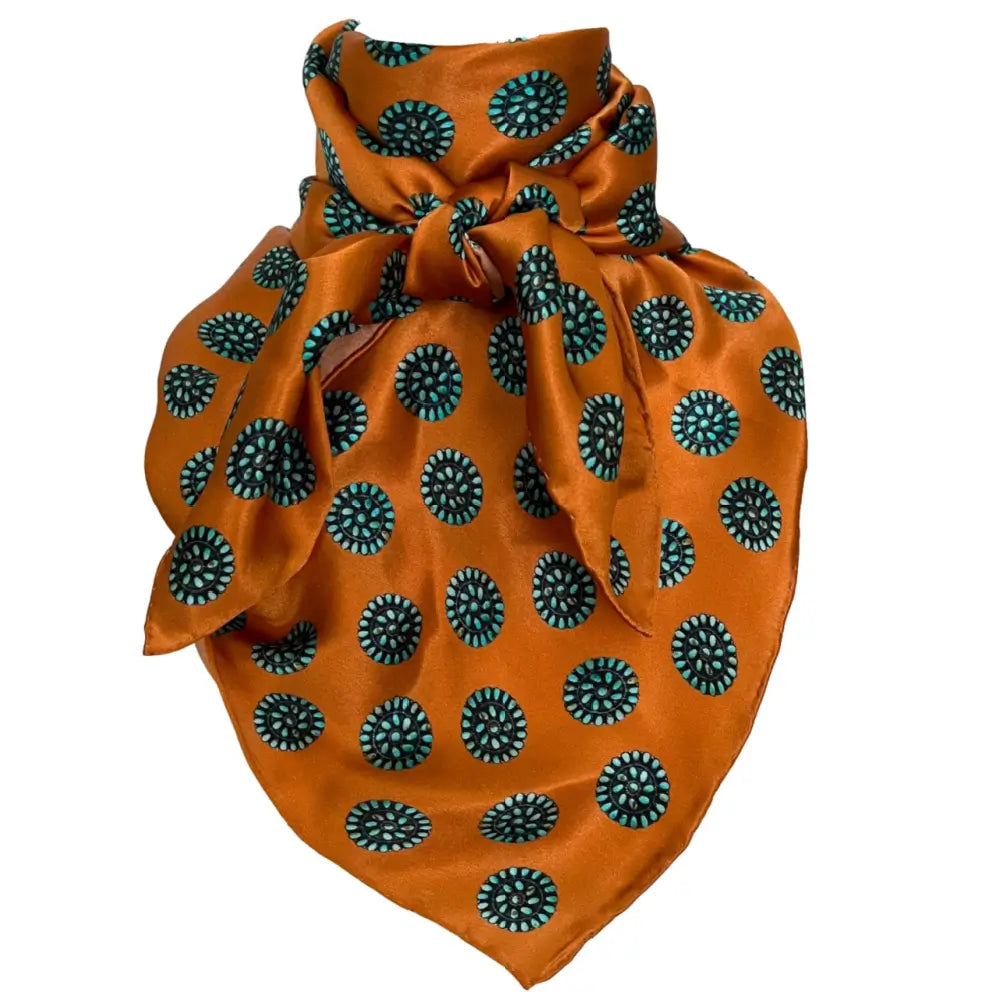turquoise silk scarf