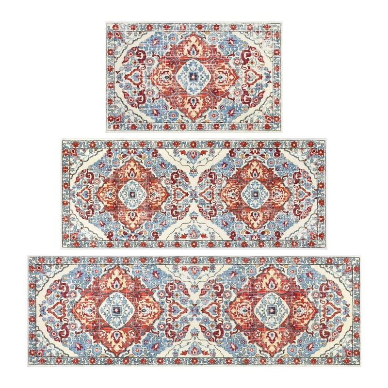 💖💖Boho Washable Kitchen Rugs - Non Slip Kitchen Rugs