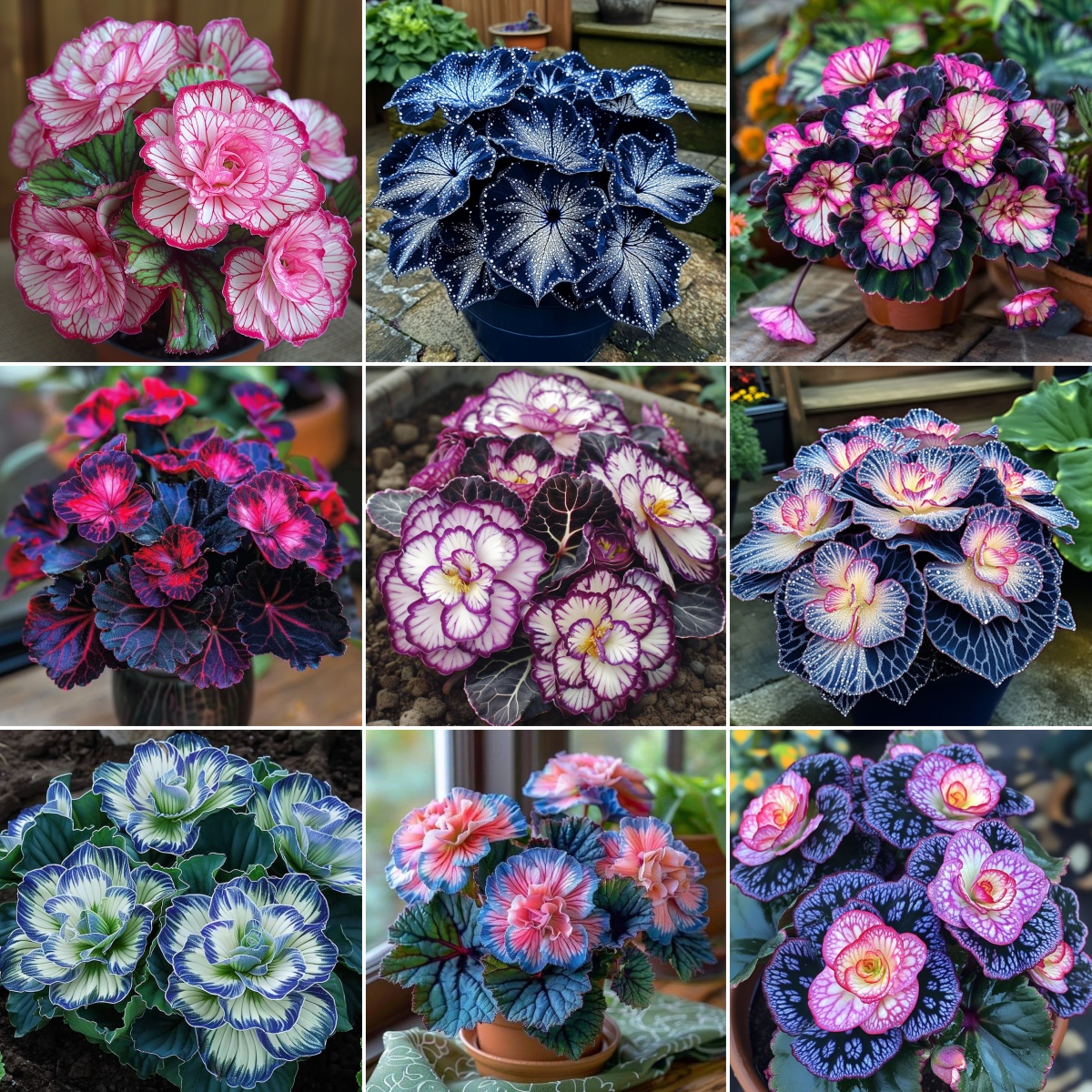 🔥 Hot Sale 2025 🌌 Frost-resistant Painted Begonia seeds – Winter sowing 🌱🍃
