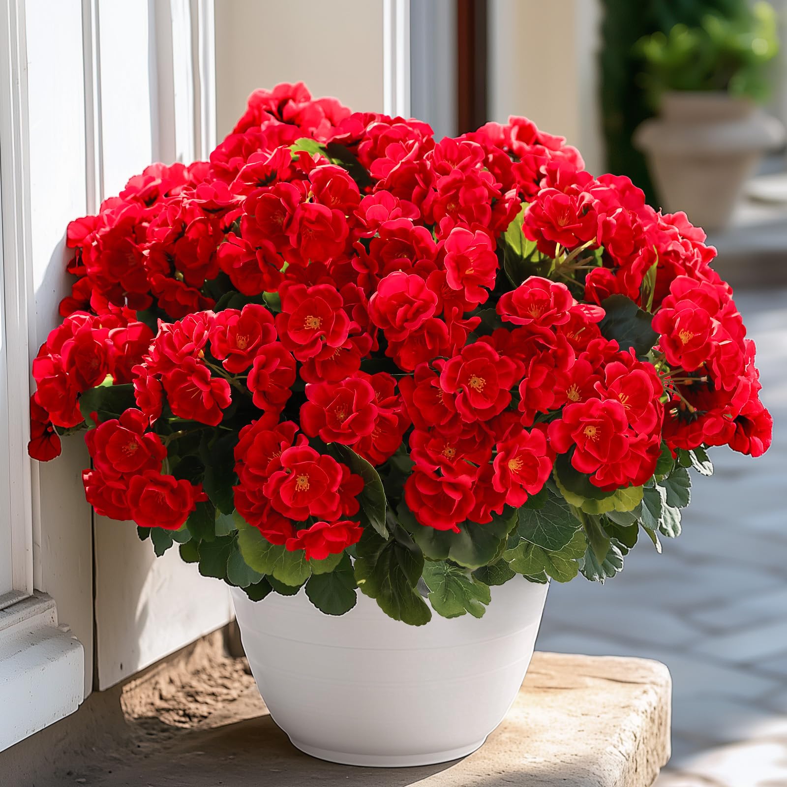 🔥$9.99 Hot Sale Today Only🌺 UV Resistant Lifelike  Artificial Geraniums Flowers
