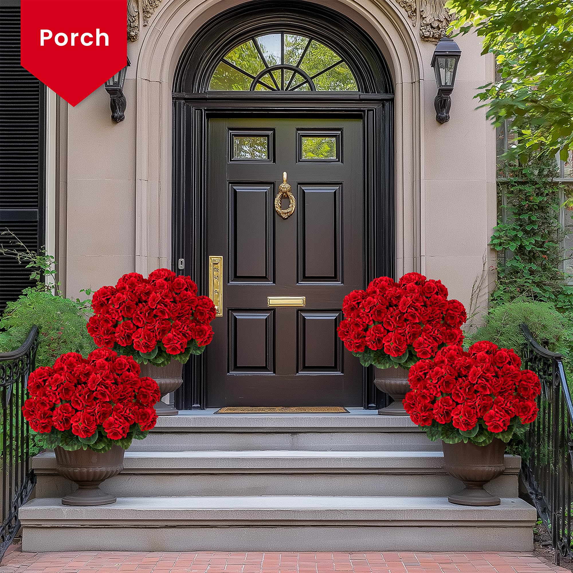 🔥$9.99 Hot Sale Today Only🌺 UV Resistant Lifelike  Artificial Geraniums Flowers