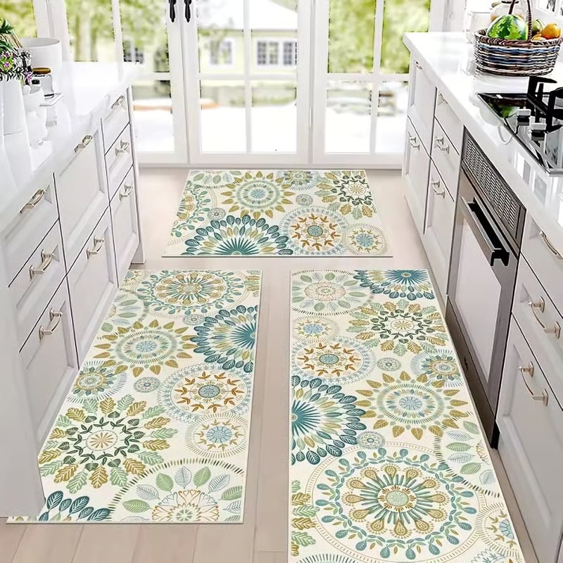 💖💖Boho Washable Kitchen Rugs - Non Slip Kitchen Rugs