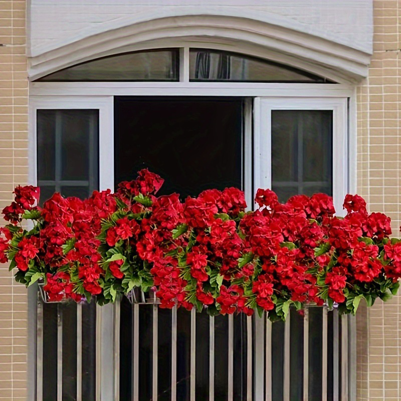 🔥$9.99 Hot Sale Today Only🌺 UV Resistant Lifelike  Artificial Geraniums Flowers