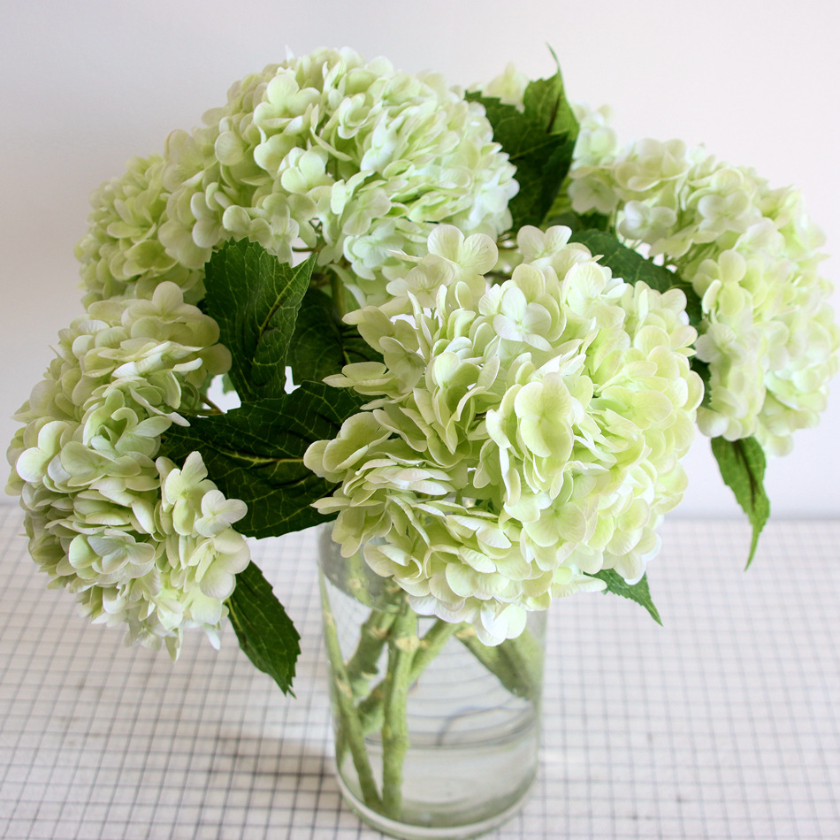 22 inch Lifelike Artificial Hydrangeas - UV resistant, Waterproof,Windproof