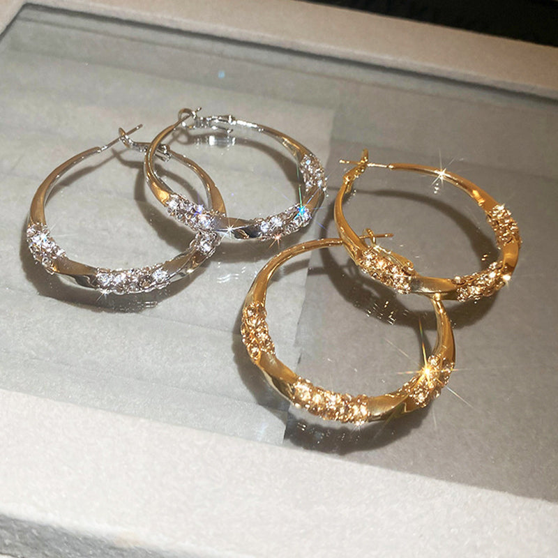 ✨【Kup 1 i otrzymaj 1 gratis】Kolczyki koła z cyrkoniami