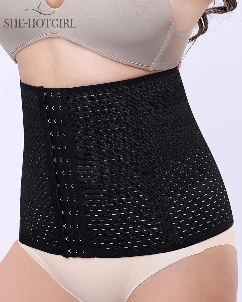 Women Fat Burning Underbust Waist Trainer Postpartum Recovery Corset Shapewear