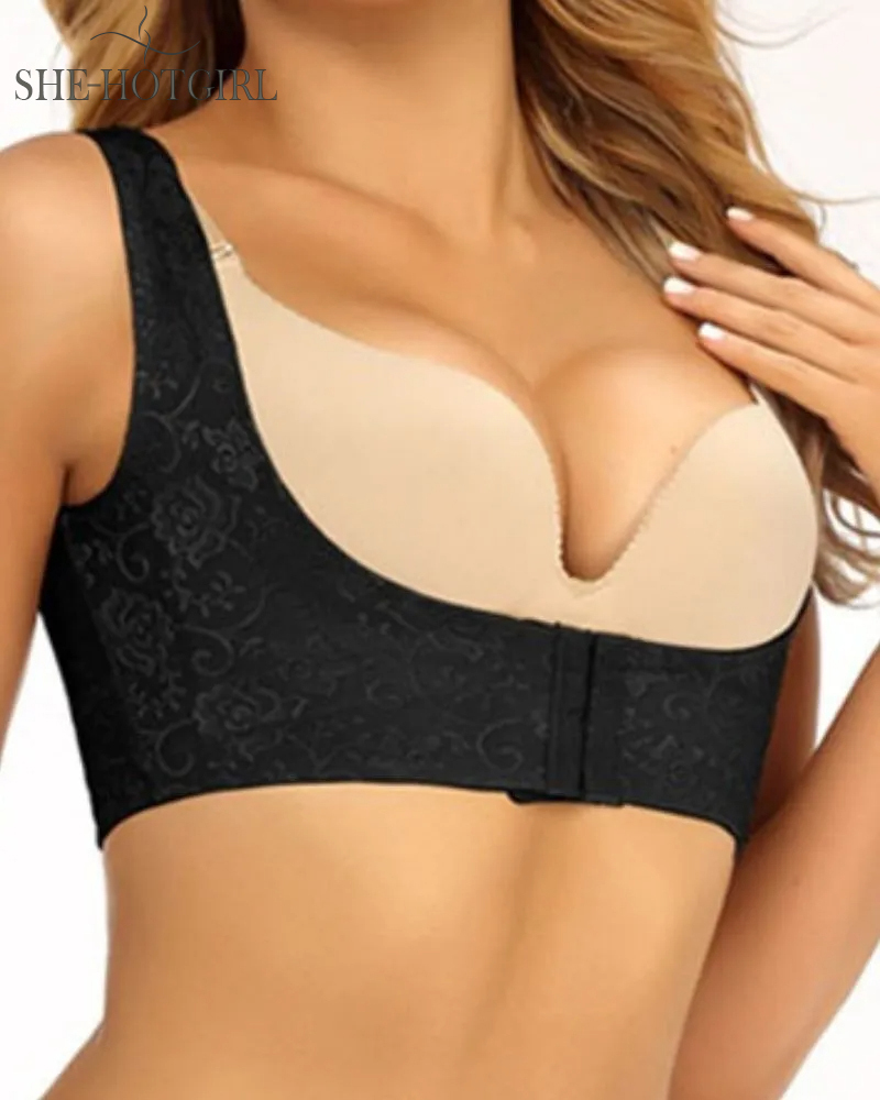 Breathable sleeveless body shaper bra tank tops