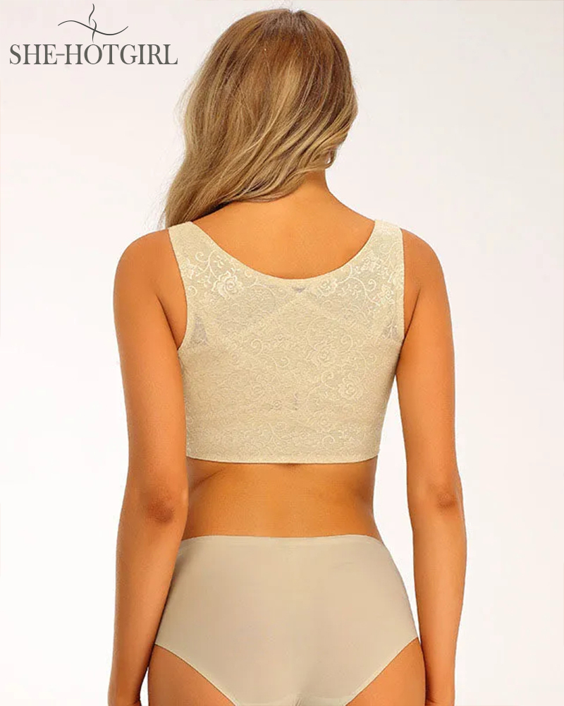 Breathable sleeveless body shaper bra tank tops