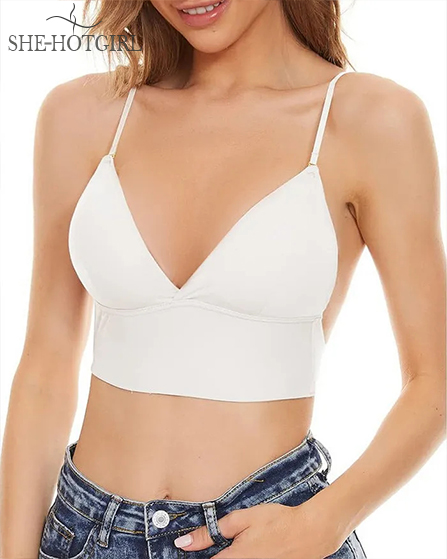 Women's bra without underwire, backless, U-shaped, low back