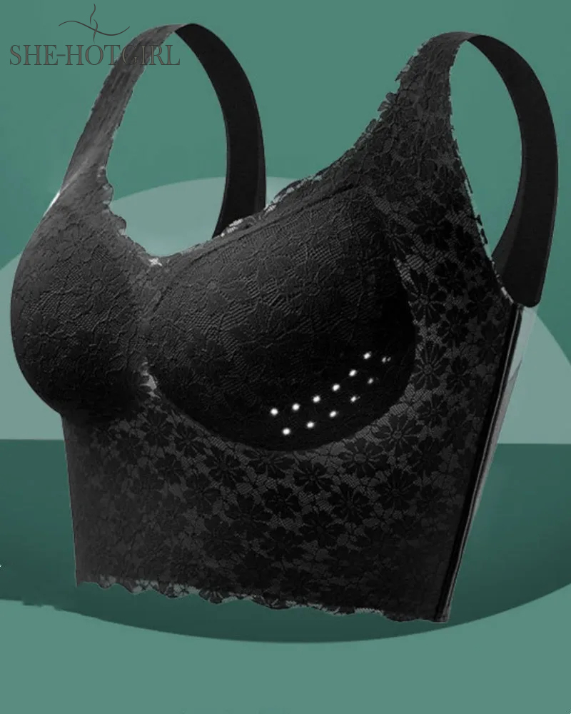 Breathable Plus Size Push up Bra Side Smoothing Bra