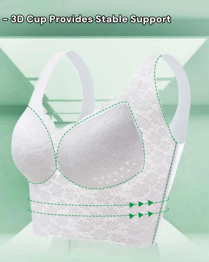 Breathable Plus Size Push up Bra Side Smoothing Bra