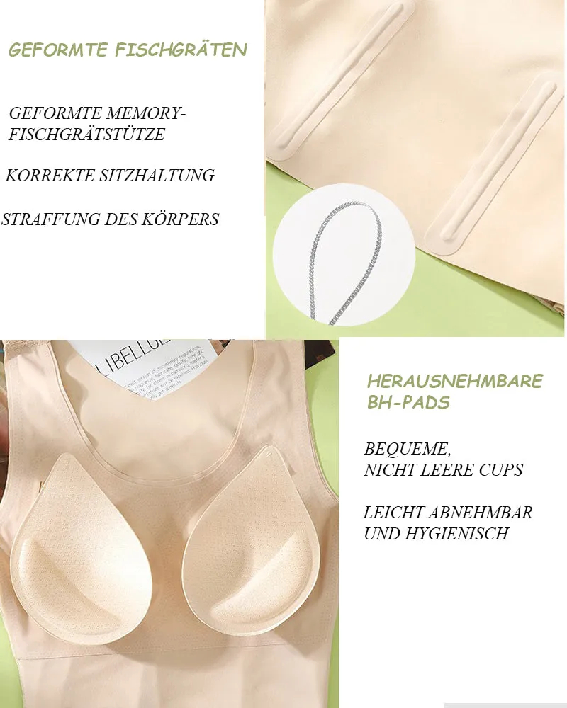 Comfort double compression corset with seamless tummy control and back support