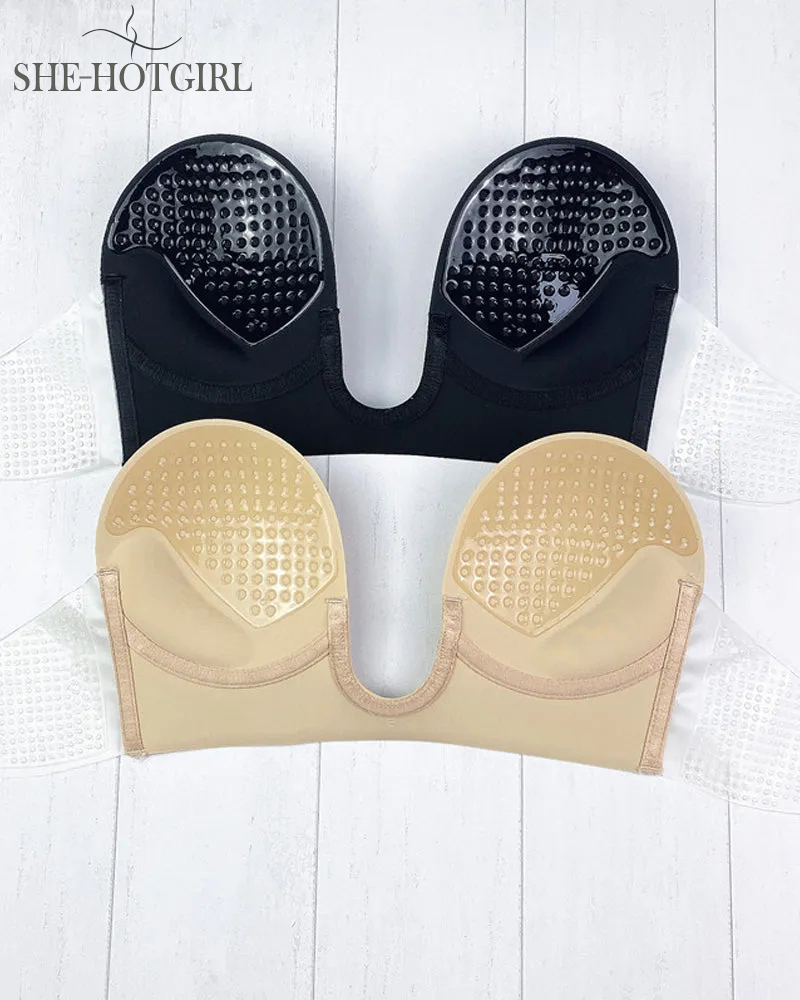 Invisible Reusable Backless Push-Up Bra Strapless Sticky Bra