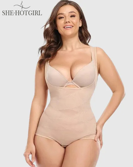 Mesh Seamless Waist Slimmer Corset Butt Shaping Shapewear Bodysuit